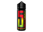 5EL Longfill-Aroma Pomegranate Fresh Lemon in einer schwarzen 120-ml-Flasche mit buntem Logo.