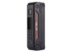 Lost Vape Thelema Solo Akkuträger in Schwarz mit Holzoptik und Display.