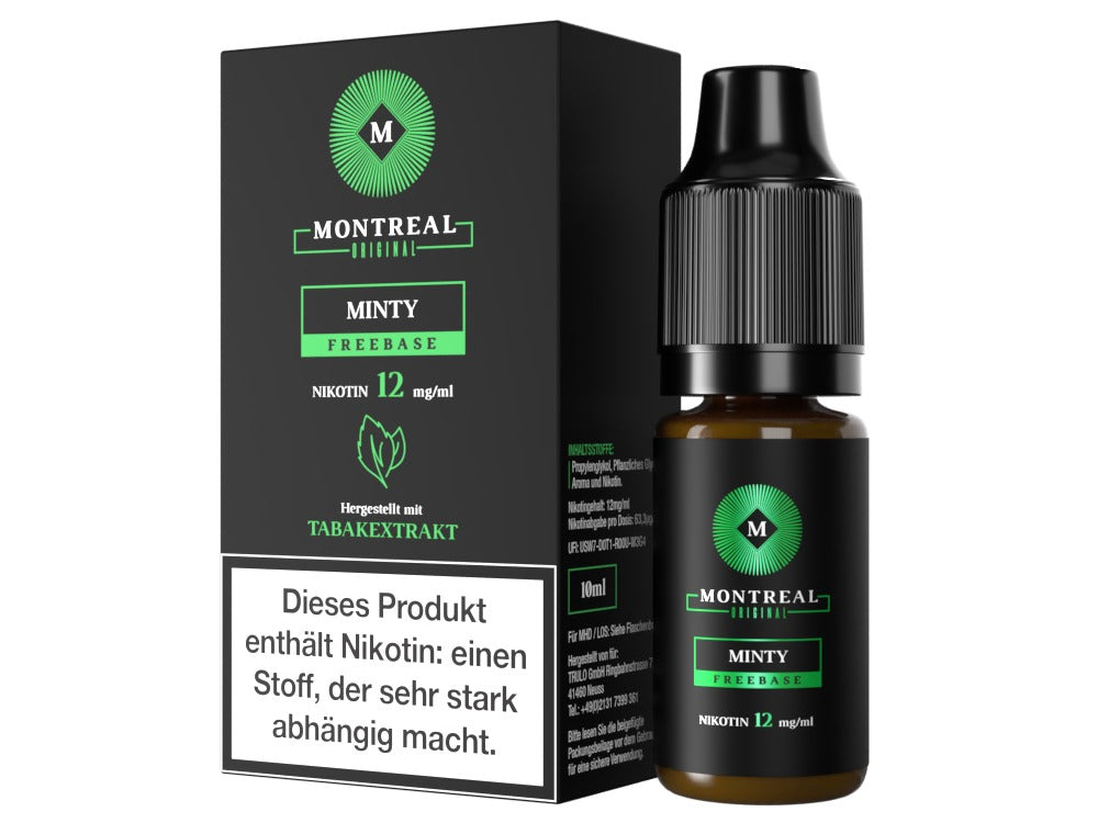 Montreal Original Minty - Tabak-Menthol Liquid 10ml fertig gemischt