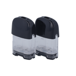 Zwei Uwell Caliburn G Ersatzkartuschen mit schwarzem Mundstück.