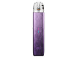 Lila Uwell Caliburn G4 Mini E-Zigarette mit transparentem Mundstück.