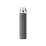 Graues Uwell Caliburn G4 Mini E-Zigaretten Set mit transparentem Mundstück.