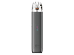 Graues Uwell Caliburn G4 Mini E-Zigaretten Set mit transparentem Mundstück.