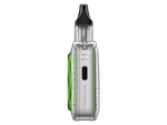 Vaporesso XROS 5 Nano E-Zigarette in Silber mit grünen Akzenten.