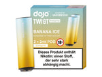 Vaporesso Dojo Twist Pods mit Banane-Eis-Geschmack, 20 mg/ml Nikotin.