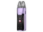 Vaporesso LUXE XR MAX 2 E-Zigaretten Set in Flieder mit digitalem Display und transparentem Pod.