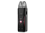 Vaporesso LUXE XR MAX 2 E-Zigaretten Set in Schwarz mit digitalem Display und transparentem Pod.