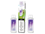 Zwei Flerbar Grape Pods mit 20mg Nikotin.