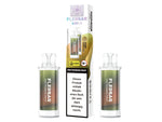 Zwei Flerbar Pods Kiwi Passion Fruit mit 2ml Füllmenge.