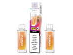 Zwei Flerbar Orange Pods mit 2ml Füllmenge und 20mg Nikotinsalz.