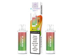 Zwei Flerbar Strawberry Kiwi Pods mit 2ml Füllmenge.