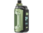 Grüne und schwarze E-Zigarette mit Display und GEEKVAPE Logo.