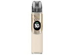 GeekVape Wenax Q2 E-Zigaretten Set in Gold mit 30W Farbdisplay und 1250mAh Akku.