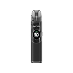 GeekVape Wenax Q2 Pod System in Schwarz mit 30W Display und strukturierter Grifffläche.