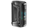 Schwarzer GeekVape Aegis Legend 5 Akkuträger mit 200 Watt Leistung und Farbdisplay.