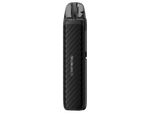 Das Lost Vape Thelema Aura S E-Zigaretten Set in Schwarz mit Carbon-Optik und transparentem Pod.
