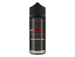 MaZa Cherry Mazabacco Longfill-Aroma in einer schwarzen 120 ml Flasche mit Tabak- und Kirschgeschmack.