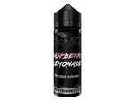 MaZa Raspberry Lemonade Longfill-Aroma in einer schwarzen 120 ml Flasche mit pinker Aufschrift.
