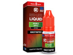 SC Red Line Double Apple nikotinfrei Liquid in einer roten Flasche.