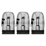 Drei transparente Smok Arco Ersatz-Pods mit schwarzem Boden.