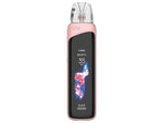 Uwell Caliburn G4 Pro E-Zigarette in Rosa mit Touchscreen-Display.