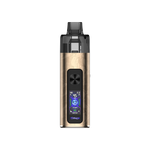 Uwell Typhos E-Zigaretten Set in Gold mit Display und 45W Leistung.