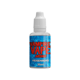 Vampire Vape Heisenberg Aroma 30 ml Flasche mit blauem Muster.