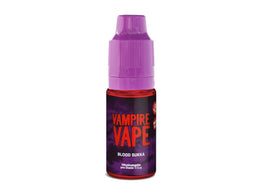Vampire Vape Blood Sukka E-Zigaretten Liquid in einer 10 ml Flasche mit lila Verschluss.