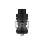 Vaporesso iTank T Clearomizer in Schwarz mit 6 ml Glastank und roter Markierung am Top-Filling-System.