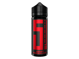 Schwarze 120ml Chubby Gorilla Flasche mit rotem 5EL Logo und dem Schriftzug Berry Marmelade.