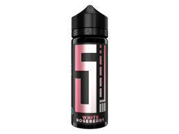 5EL White Roseberry Longfill Aroma in einer schwarzen 120 ml Chubby Gorilla Flasche.