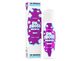 Dr. Frost Polar Ice Grape Longfill-Aroma in einer 10 ml Flasche mit passender Umverpackung.