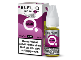 ELFLIQ Grape Nikotinsalz Liquid 10ml 10mg - Traube E-Liquid von Elf Bar
