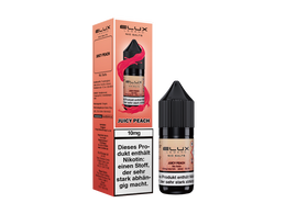 Elux Legend Nikotinsalz Liquid Juicy Peach in einer 10 ml Flasche mit Umverpackung.