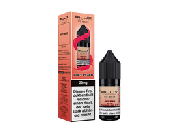 Elux Legend Nikotinsalz Liquid Juicy Peach in einer 10 ml Flasche mit Umverpackung.