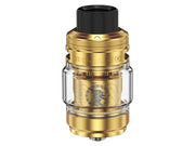 Gold GeekVape Z Subohm 5 clearomizer with glass tank and black drip tip.