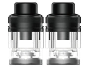 Zwei schwarze und transparente GEEKVAPE Aegis Force Cartridges mit 5 ml Tankvolumen.