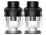 Zwei schwarze und transparente GEEKVAPE Aegis Force 5 ml Ersatzkartuschen.