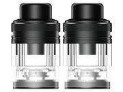Zwei schwarze und transparente GEEKVAPE Aegis Force 5 ml Ersatzkartuschen.