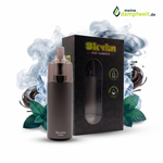 GOBAR Tornado Skylin E-Zigaretten Set mit 10ml Pod, Verpackung und Minz-Eis-Grafik.