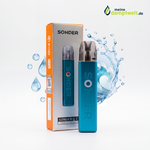 GeekVape Sonder Q 2 E-Zigaretten Set in Ocean Blue mit 1350 mAh Akku und 3 ml Pod.