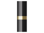 Ein einzelnes JustFog GLENT Filter Drip Tip in Schwarz mit einem goldenen Ring in der Mitte.