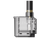 Transparenter JustFog GLENT Filter Pod mit schwarzem Mundstück und sichtbarem Verdampferkopf.