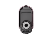 Draufsicht auf ein rosa JustFog GLENT PRO E-Zigaretten Set mit transparentem Pod.