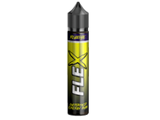 Revoltage FLEX Energy Gum Longfill-Aroma in einer 75-ml-Flasche mit gelb-schwarzem Etikett.