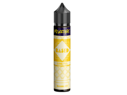 Revoltage BASED Longfill-Aroma Banana Ice in einer 60 ml Flasche mit gelb-weißem Etikett.