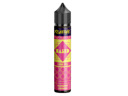 Revoltage BASED Longfill Aroma Raspberry Lemonade in einer pink-gelben 60 ml Flasche.