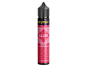 Revoltage BASED Strawberry Longfill Aroma in einer schlanken Flasche mit pinkem Etikett.