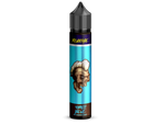 Revoltage Tobacco Blue Longfill Aroma in einer blauen Flasche mit Totenkopf-Grafik.
