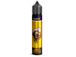 Revoltage Tobacco Caramel Longfill Aroma in einer 75 ml Flasche mit Totenkopf-Design.
